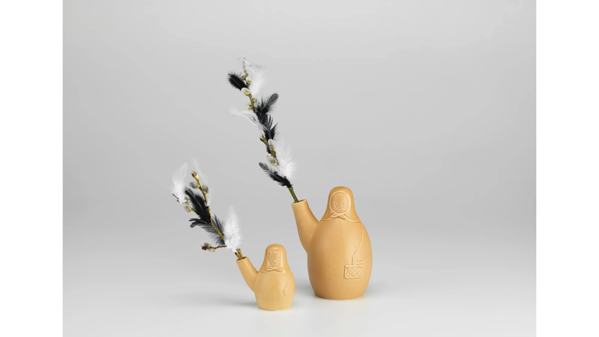 Easter Dog Vase