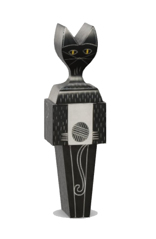 Wooden doll cat