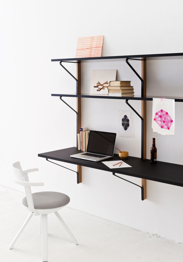 Kaari Wall Shelf With Desk