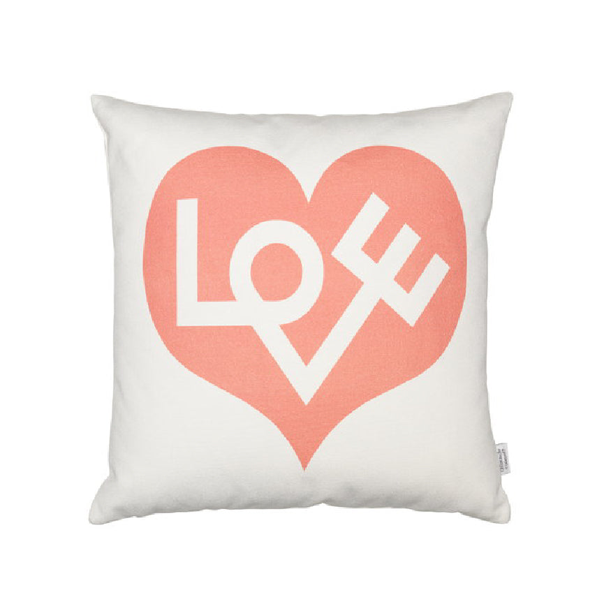 Graphic Print Pillow - Love Pink